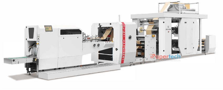 Paper Bag Making Machine With Inline Printer